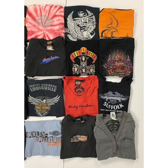 Vintage 90s 00s Harley Davidson Biker Promo Reseller Lot Of 20 Woman’s Mix SZS - Picture 4 of 5